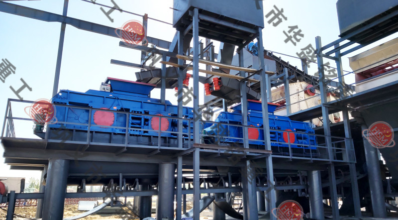 瓜米石制砂機安裝現(xiàn)場